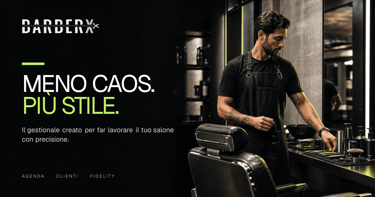 Anteprima completa del sito BarberX